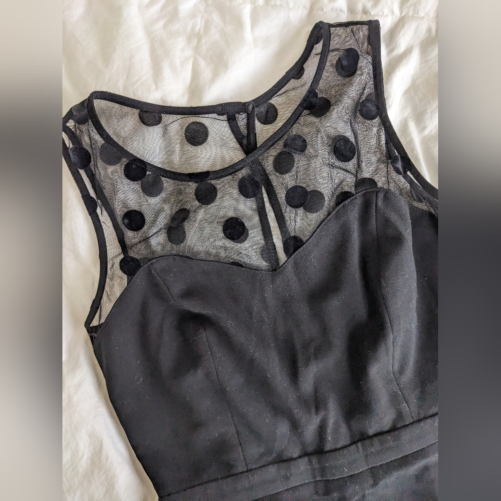 Lauren Conrad polka dot little black dress! Size 4 sweetheart